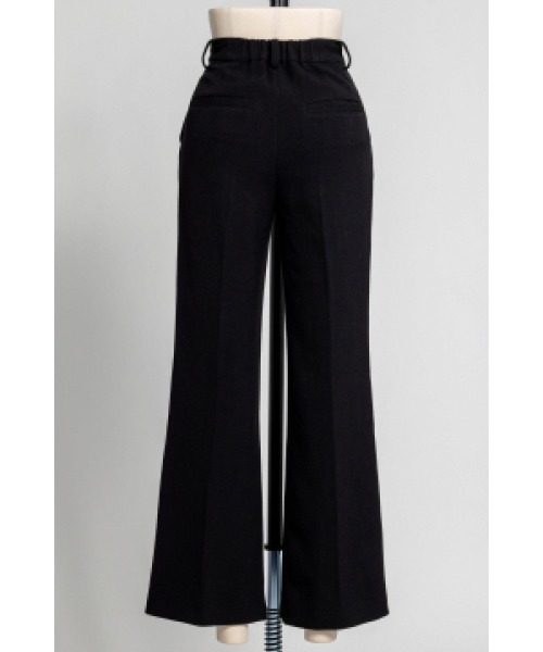 N WITH.（エヌウィズ）の「ベーシックフレアスラックス（スラックス・レディース・ライトベージュ/ブラック・S/M）」の7枚目の写真