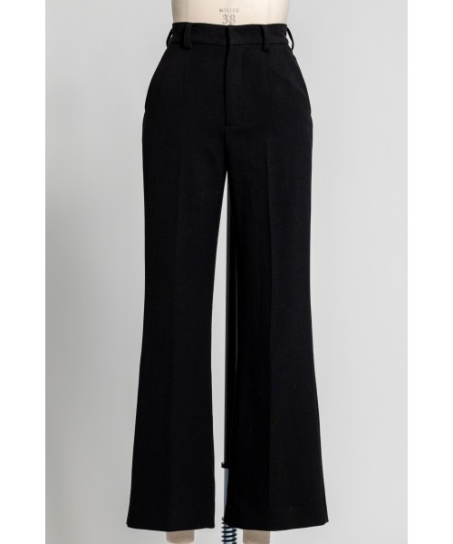 N WITH.（エヌウィズ）の「ベーシックフレアスラックス（スラックス・レディース・ライトベージュ/ブラック・S/M）」の8枚目の写真