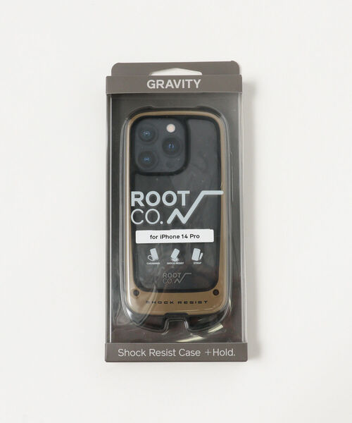 bpr BEAMS（ビーピーアール ビームス ）の「ROOT CO. / GRAVITY Shock Resist Case +Hold. iPhone14Pro ケース（スマホケース/カバー・メンズ・ライトブラウン/ブラック/オリーブ・ONE SIZE）」の18枚目の写真