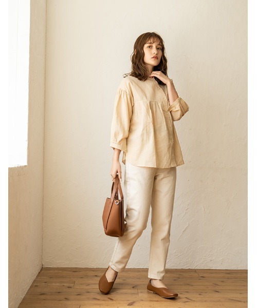 chocomee（チョコミー）の「taperd denim pants/テーパードデニムパンツ（デニムパンツ・レディース・ブラック/アイボリー/ブルー・FREE）」の19枚目の写真