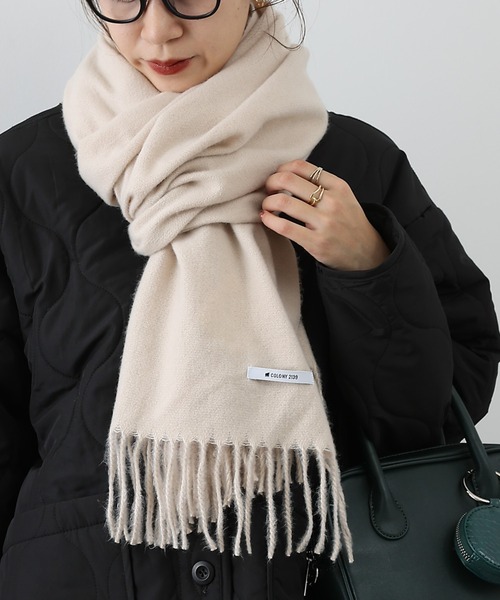 COLONY 2139(コロニートゥーワンスリーナイン)の「リサイクルポリストール(ストール/ショール・レディース・グレー/ベージュ/ブラック・FREE)」の3枚目の写真