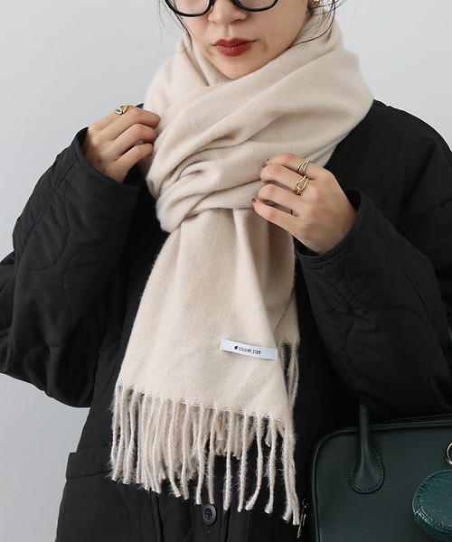 COLONY 2139(コロニートゥーワンスリーナイン)の「リサイクルポリストール(ストール/ショール・レディース・グレー/ベージュ/ブラック・FREE)」の15枚目の写真