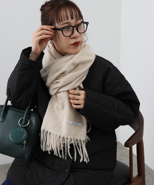 COLONY 2139(コロニートゥーワンスリーナイン)の「リサイクルポリストール(ストール/ショール・レディース・グレー/ベージュ/ブラック・FREE)」の9枚目の写真