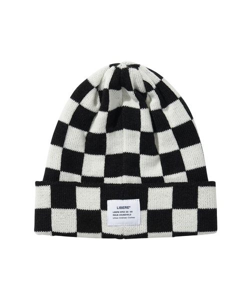LIBERE（リベーレ）の「LIBERE リベーレ / CHECKERBOARD BEANIE
