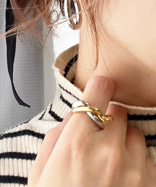 Kotoe（コトエ）の「リング ゴールド シルバー ミックスカラー ねじり