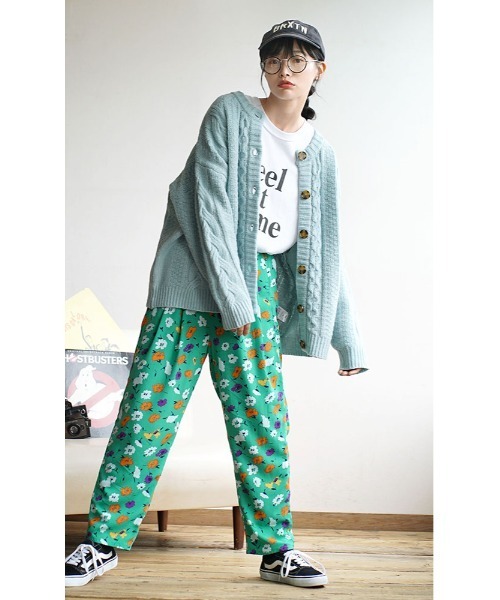 MIMIMEMETE(ミミメメット)の「ケーブル編み ニットカーディガン(カーディガン/ボレロ・レディース・レッド/ライトブルー/パープル/オフホワイト・フリー)」の20枚目の写真