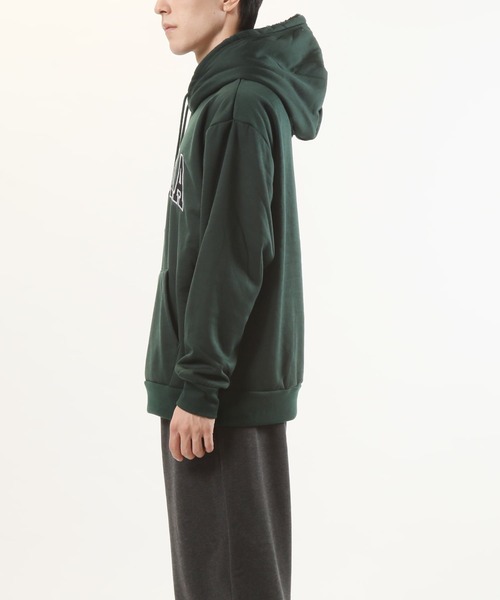 TopIsm(トップイズム)の「GEORGIA刺繍ロゴ 裏地シャギーボア プルパーカー(パーカー・メンズ・ブラック/オフホワイト/杢グレー/ダークグリーン・M/L/LL)」の10枚目の写真