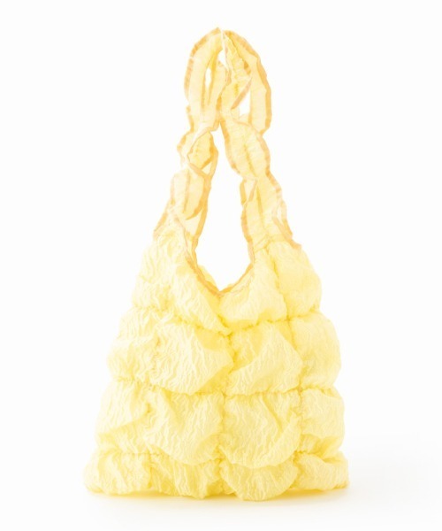 Casselini（キャセリーニ）の「Casselini(キャセリーニ)スクエアギャザートート（トートバッグ・レディース・ブラック/アイボリー/イエロー・FREE）」の6枚目の写真