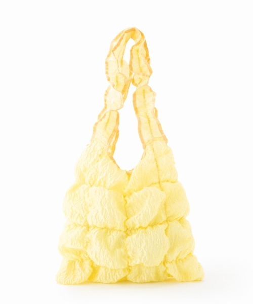 Casselini（キャセリーニ）の「Casselini(キャセリーニ)スクエアギャザートート（トートバッグ・レディース・ブラック/アイボリー/イエロー・FREE）」の9枚目の写真