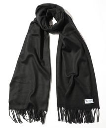 ジョンストンズ　JOHNSTONS OF ELGIN カシミヤマフラー ブラック Johnstons of Elgin JOHNSTONS OF ELGIN ジョンストンズ