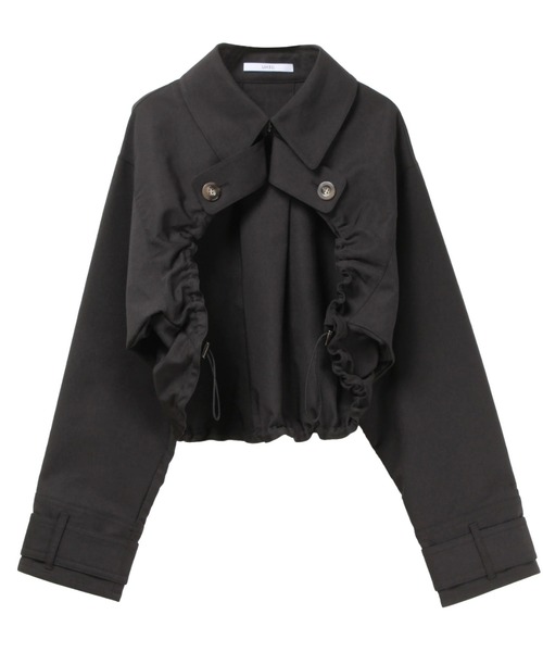 UN3D.(アンスリード)の「UN3D./アンスリード/TRENCH SHRT BZ(ブルゾン・レディース・ブラック/ベージュ・38)」の2枚目の写真