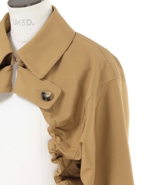 UN3D.(アンスリード)の「UN3D./アンスリード/TRENCH SHRT BZ(ブルゾン・レディース・ブラック/ベージュ・38)」の6枚目の写真