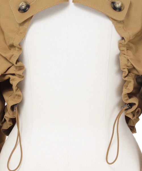 UN3D.(アンスリード)の「UN3D./アンスリード/TRENCH SHRT BZ(ブルゾン・レディース・ブラック/ベージュ・38)」の10枚目の写真