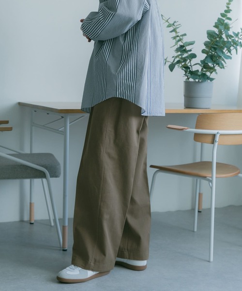 FORK&SPOON（フォークアンドスプーン）の「FORK&SPOON　Lポケットワイドパンツ（その他パンツ・メンズ・ネイビー/モカ・4/5）」の4枚目の写真