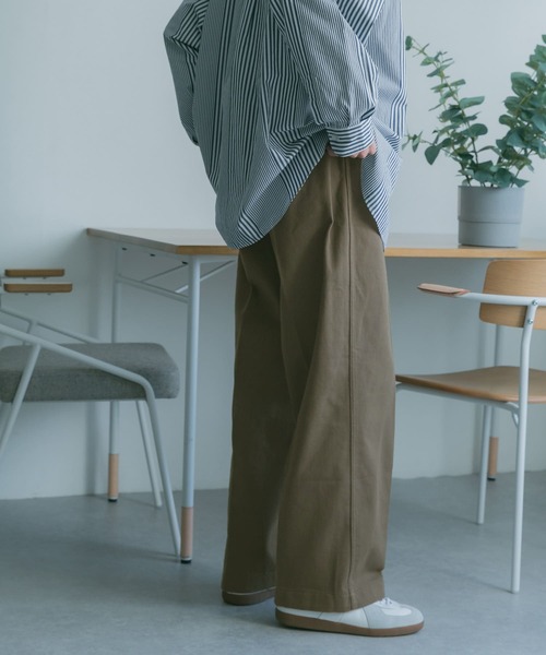 FORK&SPOON（フォークアンドスプーン）の「FORK&SPOON　Lポケットワイドパンツ（その他パンツ・メンズ・ネイビー/モカ・4/5）」の6枚目の写真