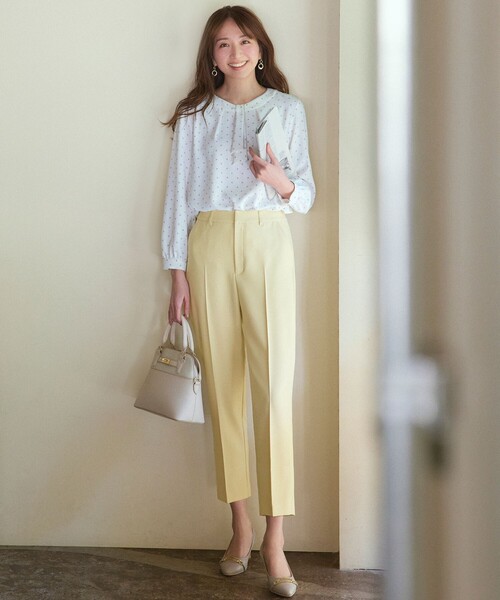 ANY SIS（エニィスィス）の「【洗える】褒めらレディ テーパード パンツ（その他パンツ・レディース・アイボリー系/ネイビー系/ブラック系3/スカイブルー系/ライトイエロー系/ピンク系/ブラック系・1/2/3）」の8枚目の写真