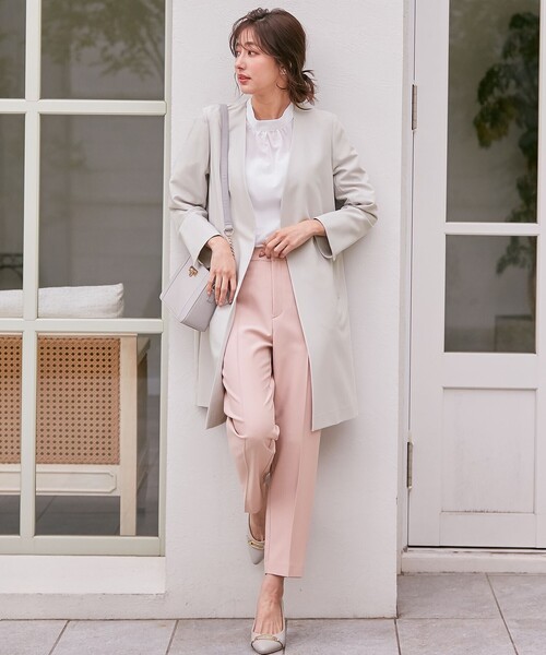 ANY SIS（エニィスィス）の「【洗える】褒めらレディ テーパード パンツ（その他パンツ・レディース・アイボリー系/ネイビー系/ブラック系3/スカイブルー系/ライトイエロー系/ピンク系/ブラック系・1/2/3）」の9枚目の写真