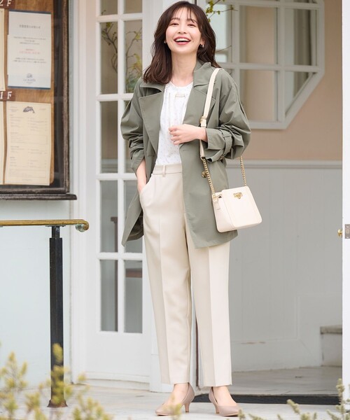 ANY SIS（エニィスィス）の「【洗える】褒めらレディ テーパード パンツ（その他パンツ・レディース・アイボリー系/ネイビー系/ブラック系3/スカイブルー系/ライトイエロー系/ピンク系/ブラック系・1/2/3）」の13枚目の写真