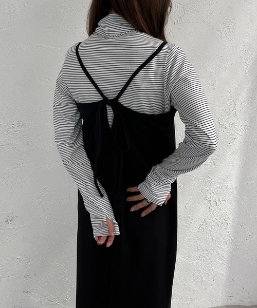 apres jour mignon（アプレジュールミニョン）の「ポンチキャミワンピース【ZOZOTOWN限定アイテム】（ワンピース・レディース・オレンジ/ライトベージュ/カーキ/ブラック/ブルー・X-LARGE/MEDIUM/SMALL）」の8枚目の写真