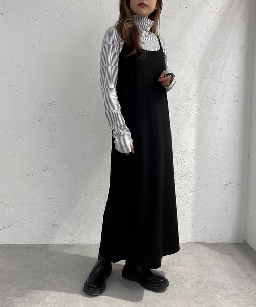 apres jour mignon（アプレジュールミニョン）の「ポンチキャミワンピース【ZOZOTOWN限定アイテム】（ワンピース・レディース・オレンジ/ライトベージュ/カーキ/ブラック/ブルー・X-LARGE/MEDIUM/SMALL）」の9枚目の写真