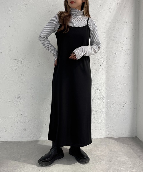 apres jour mignon（アプレジュールミニョン）の「ポンチキャミワンピース【ZOZOTOWN限定アイテム】（ワンピース・レディース・オレンジ/ライトベージュ/カーキ/ブラック/ブルー・X-LARGE/MEDIUM/SMALL）」の10枚目の写真