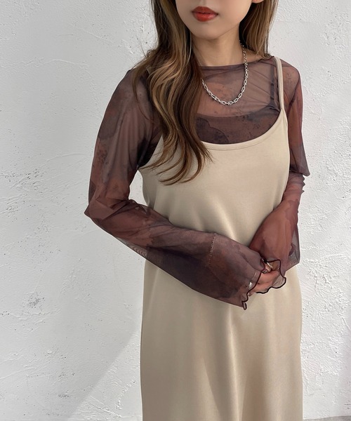 apres jour mignon（アプレジュールミニョン）の「ポンチキャミワンピース【ZOZOTOWN限定アイテム】（ワンピース・レディース・オレンジ/ライトベージュ/カーキ/ブラック/ブルー・X-LARGE/MEDIUM/SMALL）」の13枚目の写真