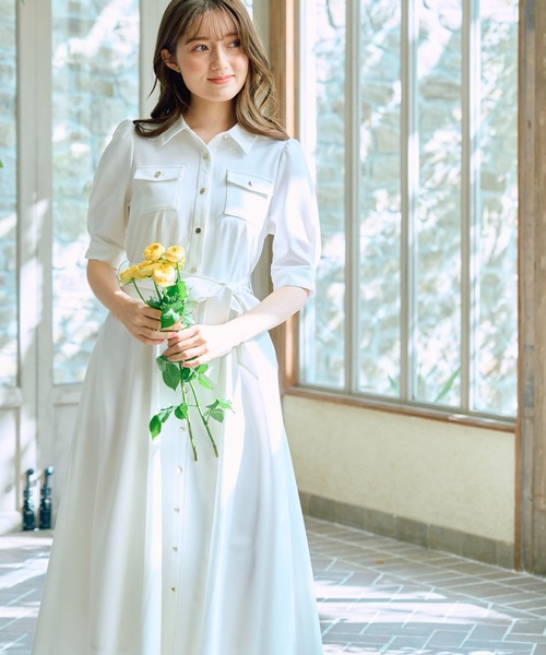 NOELA（ノエラ）の「デニムワンピース（ワンピース・レディース・オフホワイト/ダークインディゴブルー/ベージュ・S/M）」の7枚目の写真