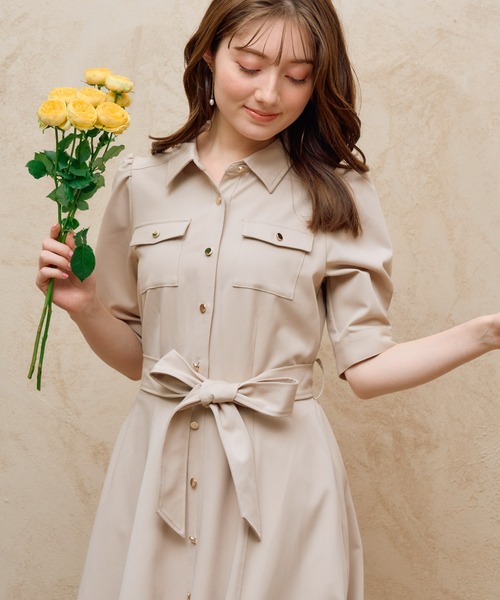 NOELA（ノエラ）の「デニムワンピース（ワンピース・レディース・オフホワイト/ダークインディゴブルー/ベージュ・S/M）」の15枚目の写真