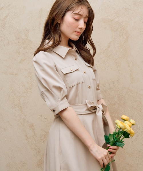 NOELA（ノエラ）の「デニムワンピース（ワンピース・レディース・オフホワイト/ダークインディゴブルー/ベージュ・S/M）」の16枚目の写真