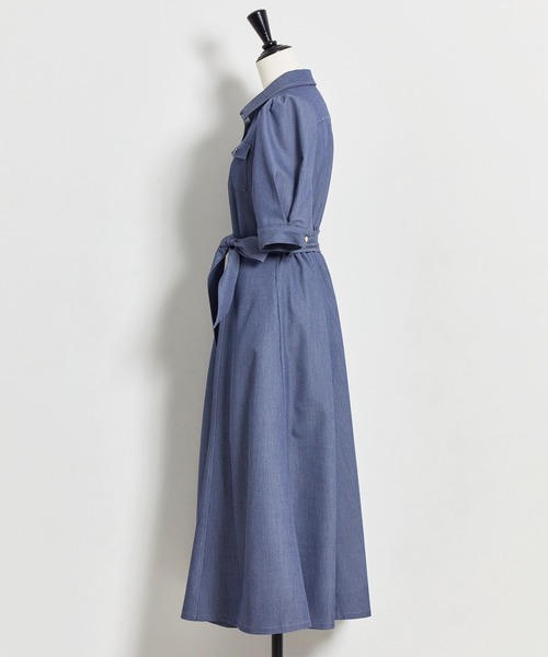 NOELA（ノエラ）の「デニムワンピース（ワンピース・レディース・オフホワイト/ダークインディゴブルー/ベージュ・S/M）」の18枚目の写真