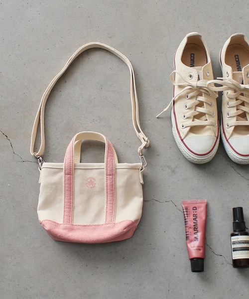 CONVERSE（コンバース）の「【CONVERSE】PILE CANVAS XS TOTE BAG/ミニトートバッグ/キャンバス/手提げ/コンバース（トートバッグ・メンズ・ラベンダー/オレンジ/ブラウン/ピンク・FREE）」の3枚目の写真