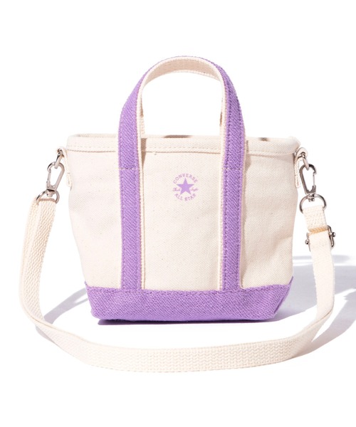 CONVERSE（コンバース）の「【CONVERSE】PILE CANVAS XS TOTE BAG/ミニトートバッグ/キャンバス/手提げ/コンバース（トートバッグ・メンズ・ラベンダー/オレンジ/ブラウン/ピンク・FREE）」の8枚目の写真