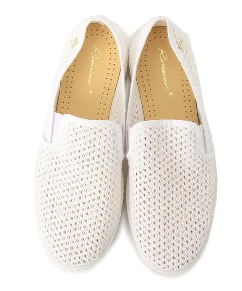 Rivieras（リビエラ）の「[リビエラ]Rivieras MESH スリッポン◆（スリッポン・レディース・ホワイト・37/38/36）」の2枚目の写真