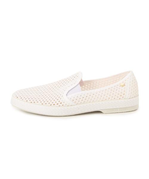 Rivieras（リビエラ）の「[リビエラ]Rivieras MESH スリッポン◆（スリッポン・レディース・ホワイト・37/38/36）」の3枚目の写真