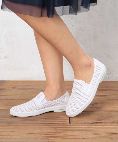 Rivieras（リビエラ）の「[リビエラ]Rivieras MESH スリッポン◆（スリッポン・レディース・ホワイト・37/38/36）」の8枚目の写真