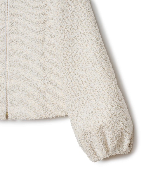 ANAYI（アナイ）の「【セットアップ対応商品】ホワイトラメツイードパフ袖 ジャケット（ノーカラージャケット・レディース・オフホワイト・38/36）」の12枚目の写真
