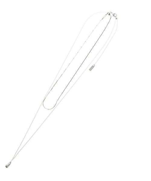 INDIVI（インディヴィ）の「◆2WAY2連ドロップネックレス（ネックレス・レディース・シルバー/ゴールド・00）」の2枚目の写真