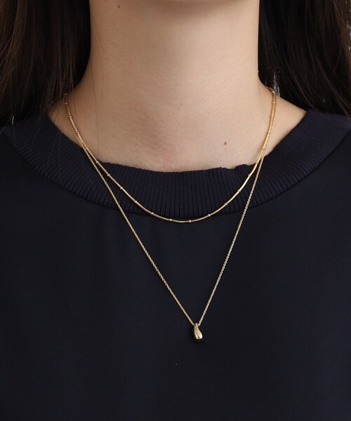 INDIVI（インディヴィ）の「◆2WAY2連ドロップネックレス（ネックレス・レディース・シルバー/ゴールド・00）」の7枚目の写真