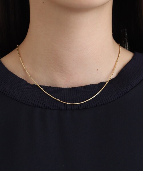 INDIVI（インディヴィ）の「◆2WAY2連ドロップネックレス（ネックレス・レディース・シルバー/ゴールド・00）」の4枚目の写真