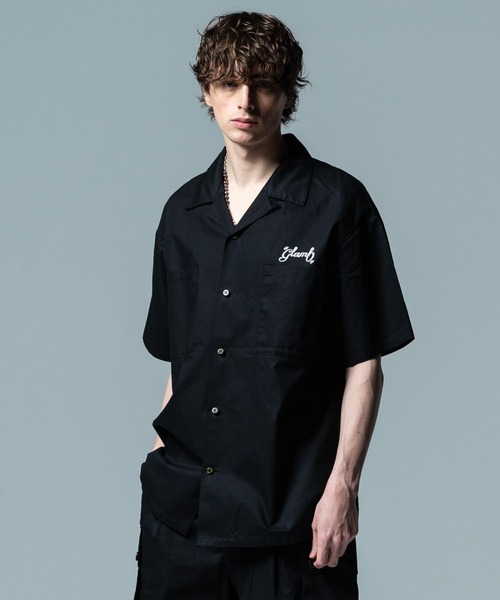 glamb(グラム)の「Extra Big Military SH / エクストラビッグミリタリーシャツ(シャツ/ブラウス・メンズ・カーキ/ブラック・M/S/L)」の2枚目の写真
