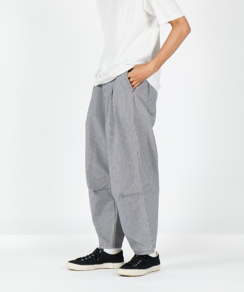 SETTO（セット）の「NAJA PANTS：千鳥柄ワイドパンツ（その他パンツ・レディース・インディゴブルー・28inch/30inch）」の5枚目の写真