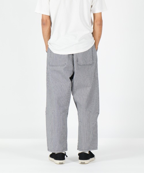 SETTO（セット）の「NAJA PANTS：千鳥柄ワイドパンツ（その他パンツ・レディース・インディゴブルー・28inch/30inch）」の6枚目の写真