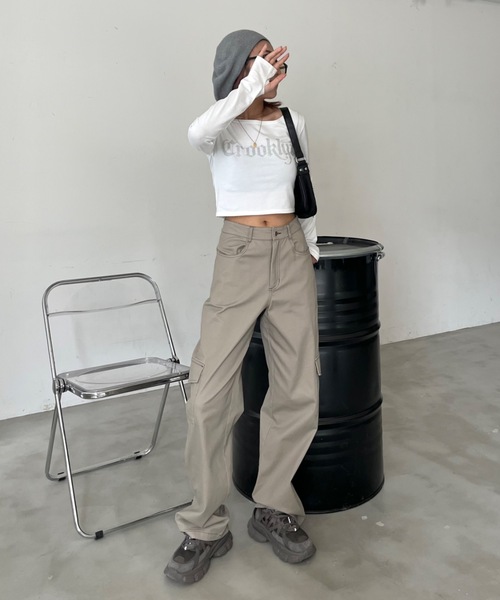 SHAGGIE（シャギー）の「シンプルニットベレー帽（ハンチング/ベレー帽・レディース・ブラック/ホワイト/グレー・FREE）」の19枚目の写真