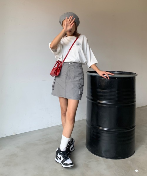 SHAGGIE（シャギー）の「シンプルニットベレー帽（ハンチング/ベレー帽・レディース・ブラック/ホワイト/グレー・FREE）」の21枚目の写真