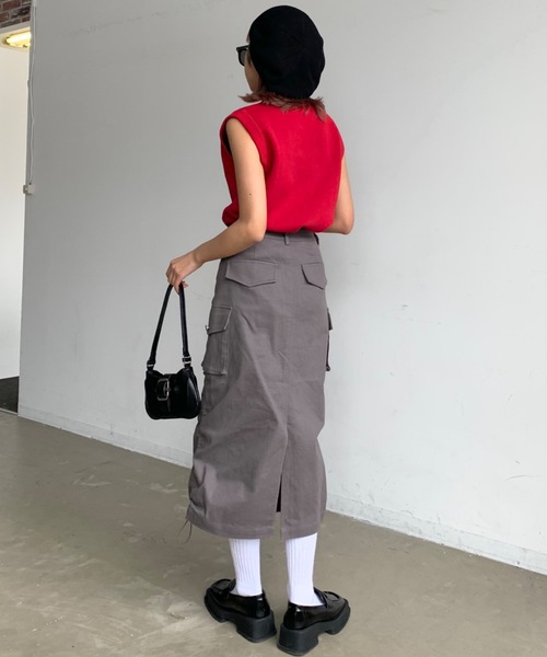 SHAGGIE（シャギー）の「シンプルニットベレー帽（ハンチング/ベレー帽・レディース・ブラック/ホワイト/グレー・FREE）」の14枚目の写真