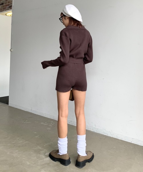 SHAGGIE（シャギー）の「シンプルニットベレー帽（ハンチング/ベレー帽・レディース・ブラック/ホワイト/グレー・FREE）」の9枚目の写真