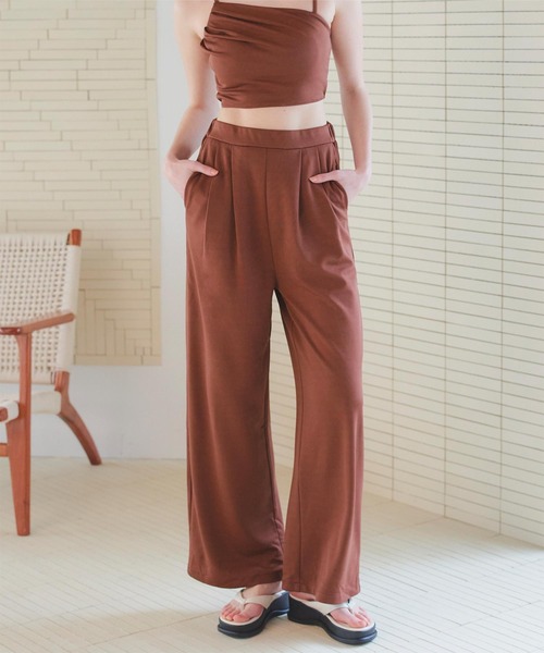 SEA DRESS（シードレス）の「マキシ丈バックゴムワイドパンツ（その他パンツ・レディース・ブラウン/ブラック・S/M/TM/L）」の18枚目の写真