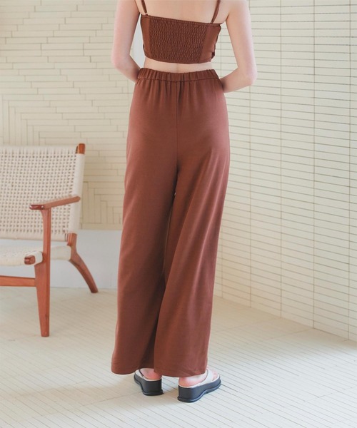 SEA DRESS（シードレス）の「マキシ丈バックゴムワイドパンツ（その他パンツ・レディース・ブラウン/ブラック・S/M/TM/L）」の14枚目の写真