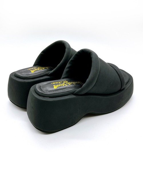 Noubel Voug Relax（ヌーベルヴォーグリラックス）の「厚底ウェッジソールミュール（サンダル・レディース・ベージュ/ブラック/アイボリー・S/M/L/LL/3L）」の10枚目の写真