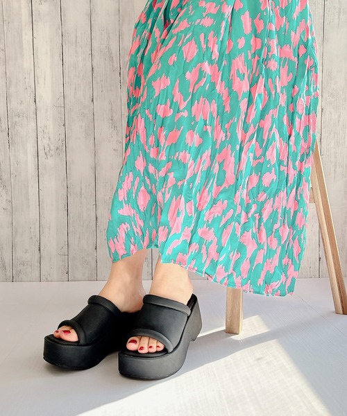 Noubel Voug Relax（ヌーベルヴォーグリラックス）の「厚底ウェッジソールミュール（サンダル・レディース・ベージュ/ブラック/アイボリー・S/M/L/LL/3L）」の21枚目の写真